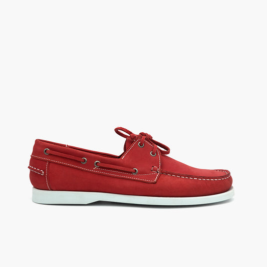 187 Boat Nubuck Rouge