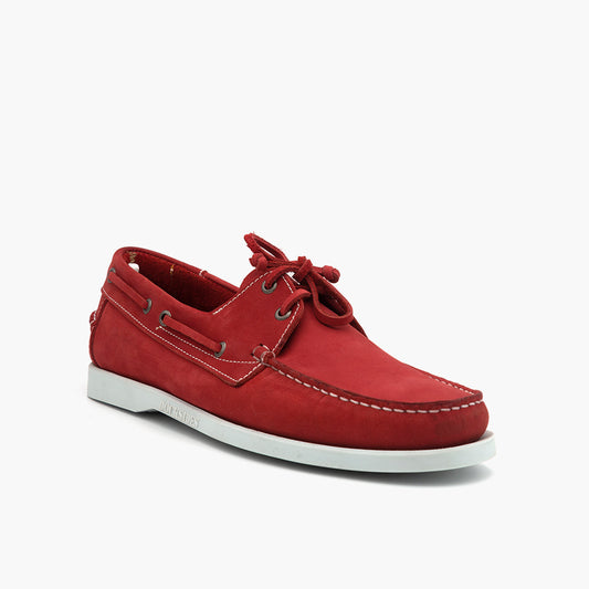 187 Boat Nubuck Rouge