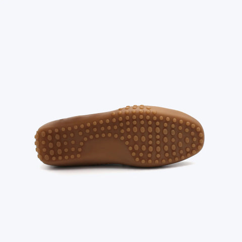 198 Mocassin Cuir Tabac