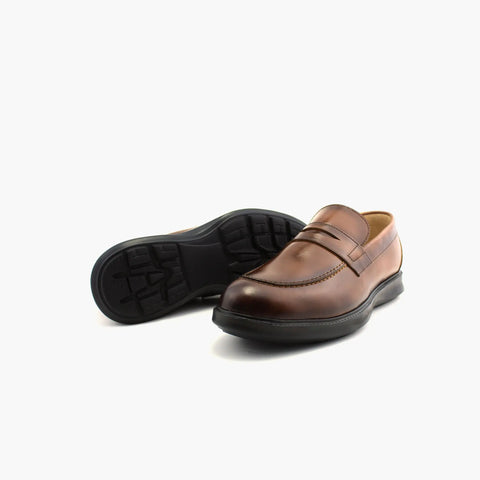 Classique chaussures confortable Tabac -  Ref 85