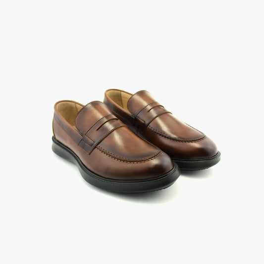 Classique chaussures confortable Tabac -  Ref 85