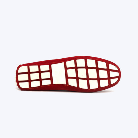 194  Mocassin Daim Rouge