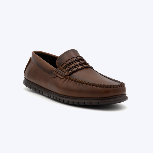 200  Mocassin Cuir Tabac