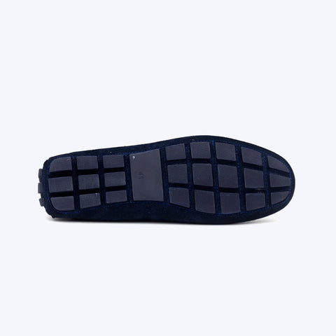 194  Mocassin Daim Bleu Marine