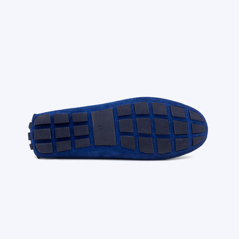 194  Mocassin Daim Bleu
