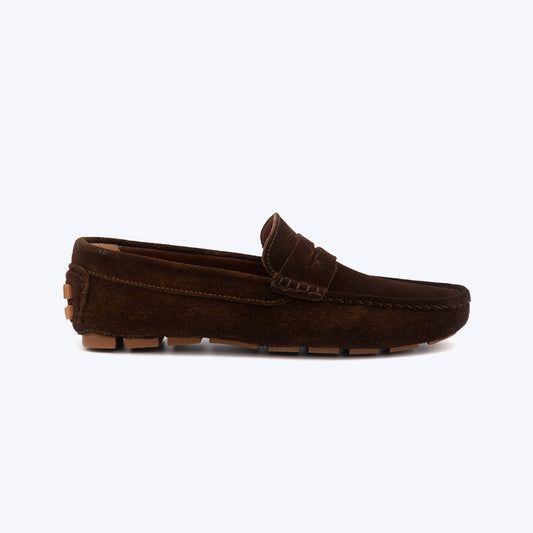 194 Mocassin Daim  Maron