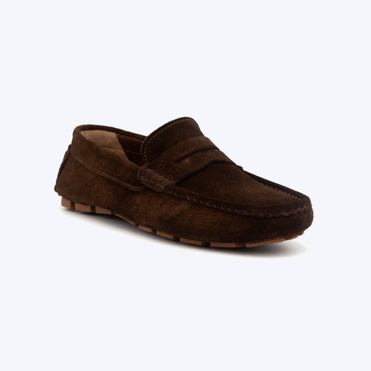 194 Mocassin Daim  Maron