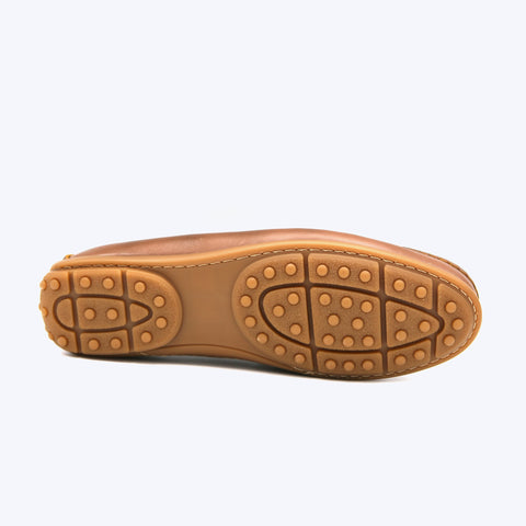 144  Mocassin Cuir Tabac