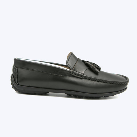 145  Mocassin Cuir  Noir