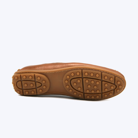 144  Mocassin Cuir  Tabac &