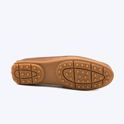 145  Mocassin Cuir  Tabac