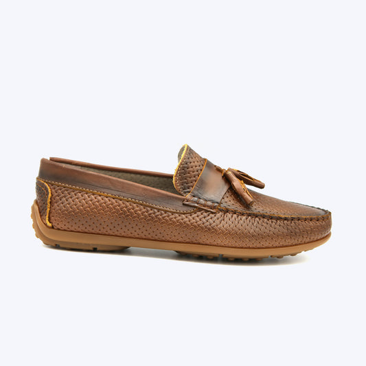 145 Mocassin Cuir Pr Tabac