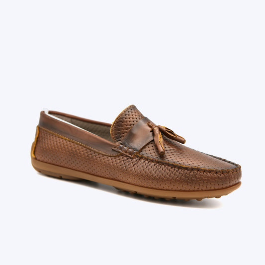 145 Mocassin Cuir Pr Tabac