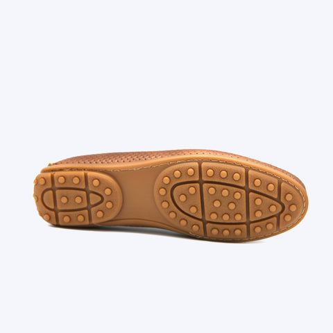 145 Mocassin Cuir Pr Tabac