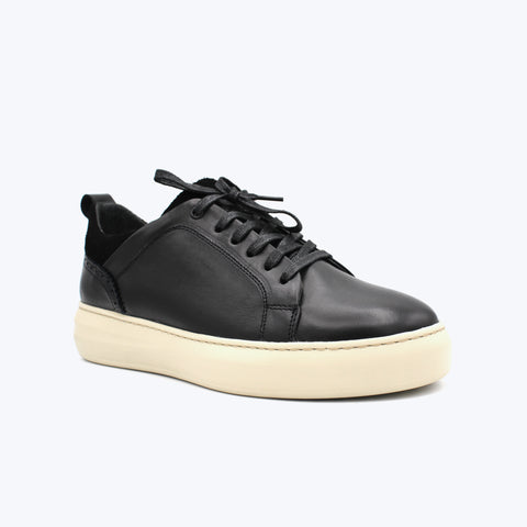 116 Basket Cuir Noir Sm beige