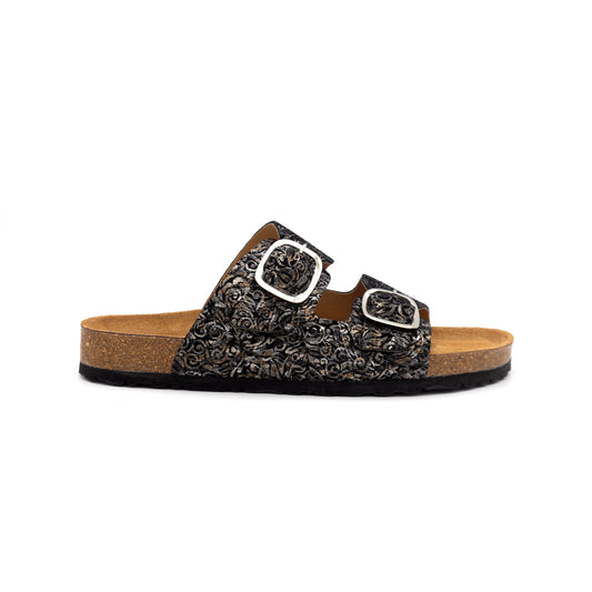 12Sandale Noir