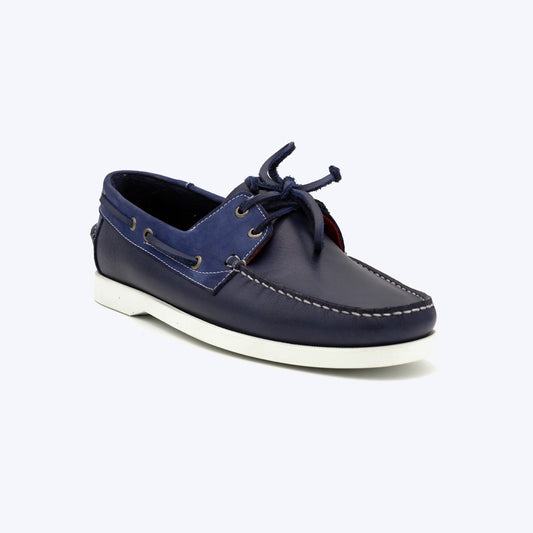 187 Boat Cuir Bleu Marine