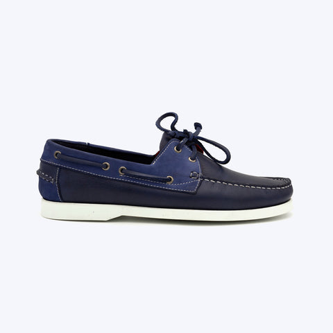 187 Boat Cuir Bleu Marine